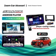 [ Perodua ATIVA ] Android Player Samurai Katana 2+64GB / 4+64GB | Plug & Play | Wireless Apple CarPl