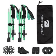 Winmax 5-Section Outdoor Fold Trekking Pole Camping Portable Walking Hiking Stick for Nordic Elderly