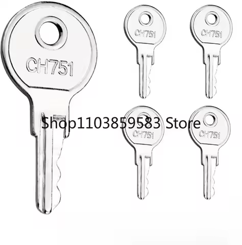 5Pcs Universal Keys For CH751 RV Camper Storage Cabinet Trailer Control Panel Cover Locking Handle T