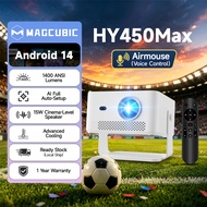 Magcubic HY450Max Projector 1400 ANSI 1080P Native 8K Support Android 14 Auto Focus WiFi 6 Smart Hom