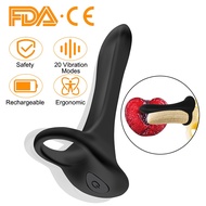 ♠∋♞Sex Toys For Couple Penis Vibrator With Ring Long Lasting Erection Nipple Vagina Clitoris Stimulate Massage Orgasm In