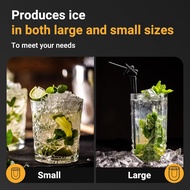 Lerway Countertop Ice Maker, Compact Bullet Ice Cube Maker, 12kg/26 lbs in 24H, Self-Cleaning Nugget