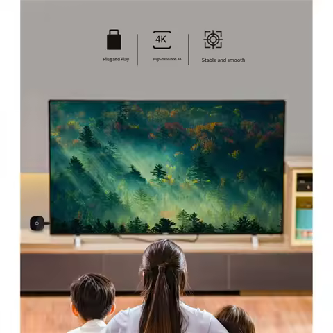 ABUO-4K HD Mobile TV Live Screen Wireless Projector Dual-Band 5G Universal Display CJ62