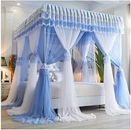 Bedroom double bed canopy mosquito net, European style palace princess bedroom Romantic decorative b