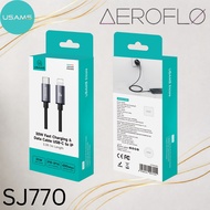 [SG LOCAL] USAMS - SJ 770 30W Fast Charging & Data Transfer Cable Type C-IP data cable