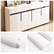 40/60x200cm Glossy Wallpaper for Cabinet Cupboard Wardrobe Table Refrigerator Sticker Waterproof Oil