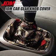 Universal Car Gear Knob Cover JDM Style Shift Knob Collars Auto Shift Boot Cover Gaiter Automobile A