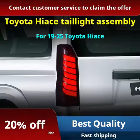 FT Car Lights For Toyota Hiace Taillights 2019-2025 Hiace LED Tail Lamp Dynamic Turn Signal Light Ca