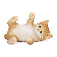 Ubiya Orange Tabby Cat Smartphone Stand 13.5×8.5×7.5 cm Figure Decoration Animal H22144-1