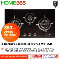 EF 3 Burners Built-In Hob EFH 9733 WT VGB