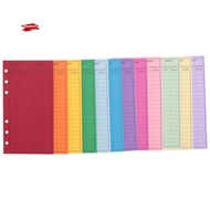 12 Budget Envelopes, Card Cash Envelope System, Save Money Colors, Vertical Layout and Perforation