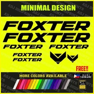 ☾ ◷ ♆ FOXTER MTB Frame Decals Stickers MORE COLORS