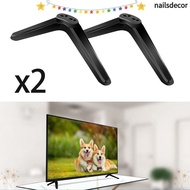 NAILSDECOR TV Base, with Screw Sets 32-55 Inch TV Desktop Stand, Adjustable Table Top TV Pedestal Fe
