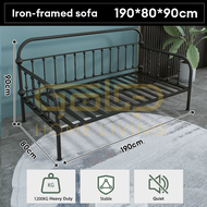 GOLD 6FT Metal Sofa Bed Single Daybed Iron sofa Frame Katil Bujang Besi Sofa Rehat 80CM/100CM/150CM 