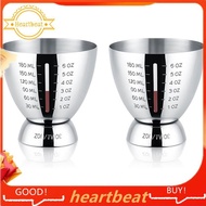 [Hot-Sale] Graduated Markings Cocktail Measuring Jigger 1 Oz to 6 Oz Stainless Steel Shot Measure Cu