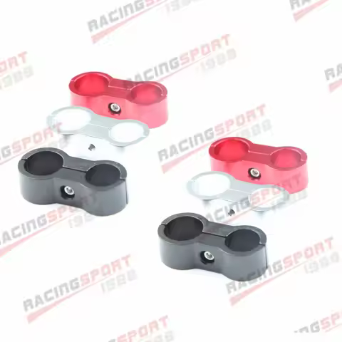 2PCS AN4 To AN6,AN4 To AN8,AN6 To AN8 Stepped Dual Fuel Oil Hose Separator Clamp