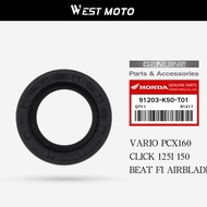 HONDA OIL SEAL (Torque drive shaft) CLICK 125i,150i, Beat Fi (91203-K50-T01) - WESTMOTO