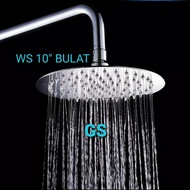 Wall Shower Tembok 10" Bulat - Wall Shower Tanam Kamar Mandi
