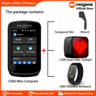 Magene C606คอมพิวเตอร์ GPS จักรยานอัจฉริยะหน้าจอสัมผัสสีขนาด2.8นิ้วการถ่ายโอนข้อมูลแบบปรับแต่งได้