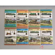 1984 St. Vincent Grenadines — Bequia Locomotives 16 Stamps Set