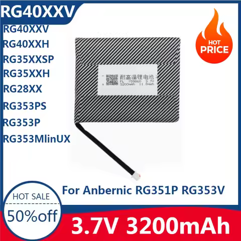 New Battery for Anbernic RG351P RG353V RG350 RG353M RG40XXV RG556 RG552 RG505 RG406V RG406H Win600 R