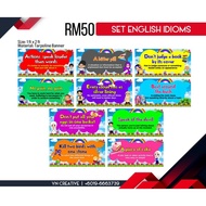 BANNER ENGLISH - IDIOMS