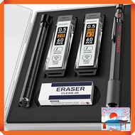 STAGEEK Premium Metal Mechanical Pencil Set - 0.5mm & 0.7mm Drafting Pencils with HB & 2B Leads, 4B 