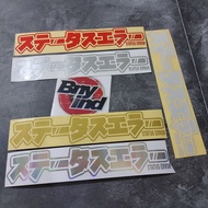 JAPANESE KANJI ERROR STATUS STICKER CUTTING