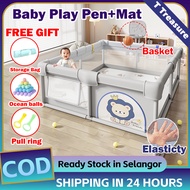 COD Playpen Baby Playfence Mat Baby Fence Foldable Playground kids Pagar Baby Safety Playpen 围栏