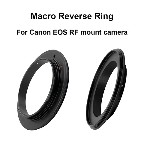 For Canon EOS RF mount Macro Reverse Adapter Ring 49/ 52/ 55/ 58/ 62/ 67/ 72/ 77mm for Canon EOS R E
