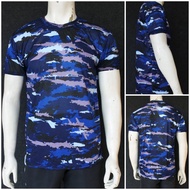 Kaos Loreng Pendek Pria/Loreng AU/TNI Angkatan Udara