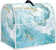 Dreaweet Teal Marble Kitchen Aid Mixer Cover for Stand Mixer,Kitchen Appliance Cover Mixer Dust Cover Compatible with 4.5-5 Quart Tilt Head Bowl Lift Models Mixer,Kitchen Aid Mixer Accessories