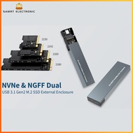 เคสมือถือแผงกั้นภายนอก SSD USB Type C,M.2คีย์ NVME PCIE SATA M/b