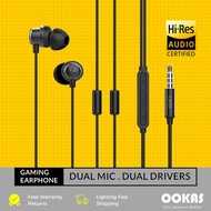 UiiSii K8 Dual Hybrid Drivers Dual Mic Mobile Gaming Hi Res Certified Earphones