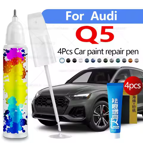 Car Paint Repair Pen For 2008-2025 AUDI Q5 Paint Scratch Repair Accessories 4PCS White LY9L Black LY