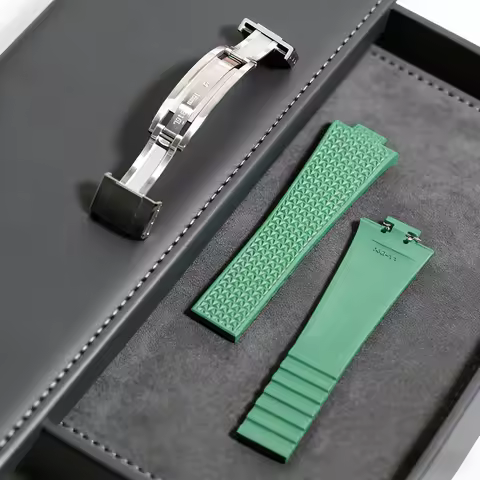 Premium FKM Rubber Replacement For Tissot PRX T1374007 A/410A CTS Adjustable Design Quick Release Sp