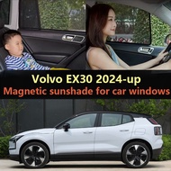 Magnetic Car Window Sunshade for Volvo EX30 2024-up Car Window Cover Curtains Accessories