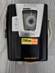 SONY TCM-343很新淨正常可以用(已經換過全新皮帶)磁帶錄播機。