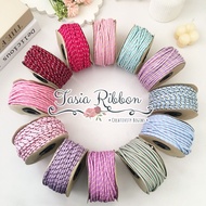 Tasia Ribbon - 3mm Patterned Color Paracord Rope 3mm Pursik Rope (DIY Material Rope) String Rope