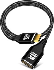 8K Mini HDMI to HDMI Adapter 1.5Feet/0.5m