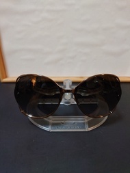 2折 #絕版 #復古款 GUCCI GG4280/S 1JFHA Size 63 大蝴蝶型啡色金屬框孖G綠紅紋logo灰漸變色鏡片太陽眼鏡 80% off GUCCI GG4280/S 1JFHA S