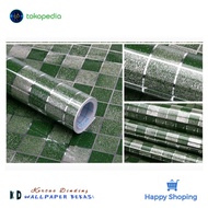 KD | Wallpaper Dinding Dapur Hijau,Wallpaper Sticker,Stiker