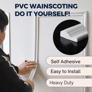 Do it Yourself DIY PVC Wainscoting Simple Installation | Home Decoration | Frame Dinding