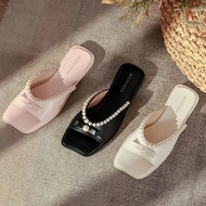 Latest women's sandals Flat Slop Pearl Sandals 3 Colors CSS