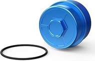 Bevinsee Blue Oil Filter Cap Compatible with E36 E39 E46 E60 X3 X5 Z3 Z4 M52TU M54 M56 Engine