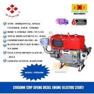 S195GNM Diesel Engine 12HP – SIFANG Single Cylinder Engine with Electric Start