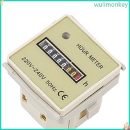 WU 220V-240V Hour Meter Industrial Hour Meter Easy Installation Accurate