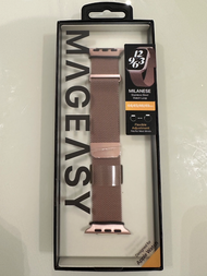 Apple Watch Megeasy 玫瑰金米蘭錶帶