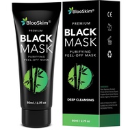 Blooskim Blakhead Remover Mask for Fae: Blak Peel Off Fae Mask – haroal Peel Off Fae Mask for Oily &