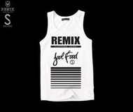 Remix X Soul Food Tank Top 背心黃金Ｍ號(白、黑)